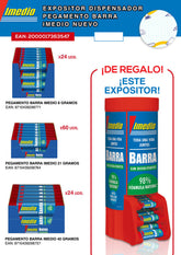 LOTE DISPENSADOR PEGAMENTO BARRA IMEDIO NUEVO | 1 UNIDADES | (PRODUCTOS IMEDIO, S,A,)